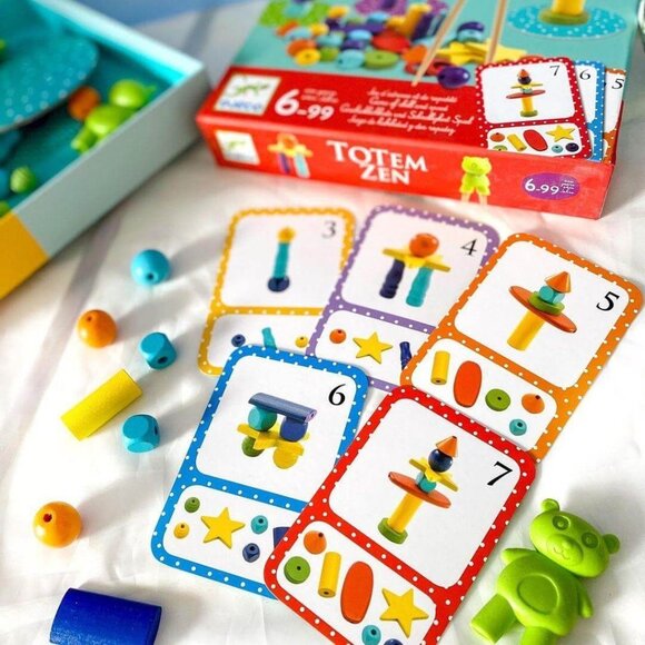 New Sealed Djeco Game Totem Zen-Balance, building & Chopsticks Skill Fun Game 🥢 - Picture 5 of 12